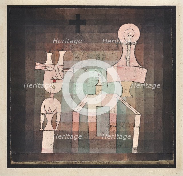 Still life with sculptures (Stillleben mit Plastiken), 1923.