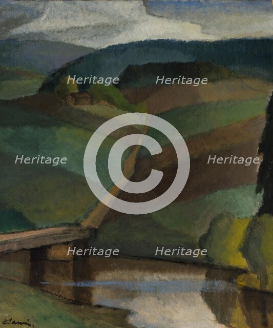 River Landscape, 1916. Creator: Alvar Cawén.