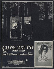 'Close dat eye (a negro lullaby)', 1901. Creator: A. J. Dewey.