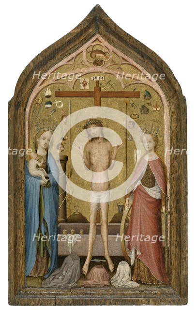 Man of Sorrows with Madonna and Saint Catherine of Alexandria, 1500. Creator: Master of Saint Veronica.