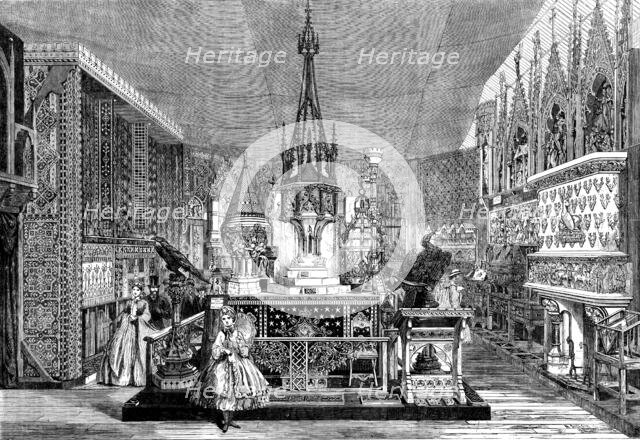 The International Exhibition: view of the Mediaeval Court, 1862. Creator: Mason Jackson.