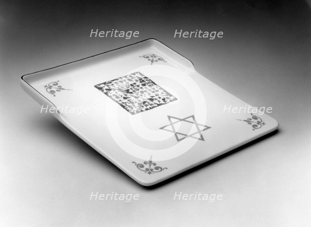 Matzot tray, c1985. Artist: Unknown