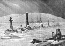 The American Franklin Search Expedition: graves of the comrades of Sir John Franklin, 1881. Creator: Unknown.