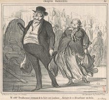 Mr et Mme Prudohomme revenant de la foire ..., 19th century. Creator: Honore Daumier.
