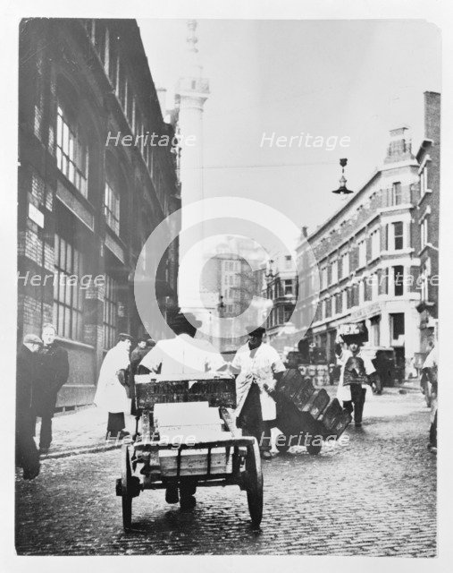Billingsgate Market, London, (c1930s?). Artist: Unknown