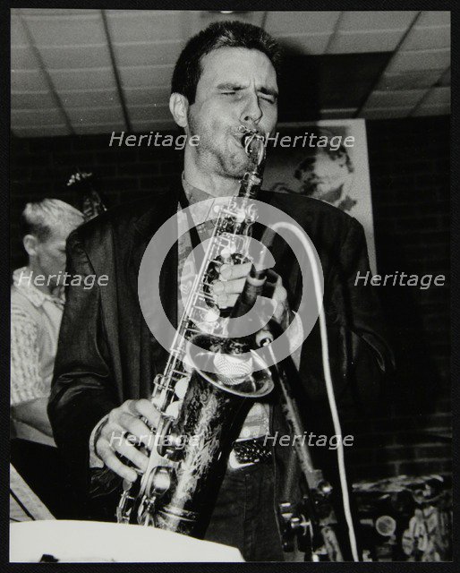 Perico Sambeat playing alto saxophone at The Fairway, Welwyn Garden City, Hertfordshire, 1996. Artist: Denis Williams