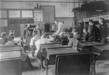 Classroom scenes in Washington, D.C., public schools - carpentry class, (1899?). Creator: Frances Benjamin Johnston.