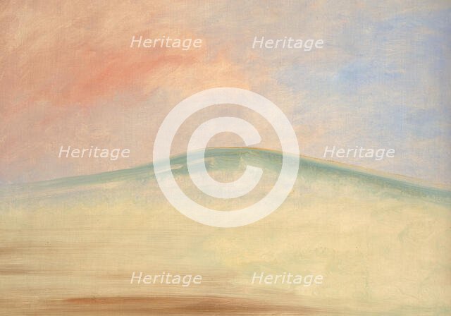 Landscape Background, 1846-1848. Creator: George Catlin.