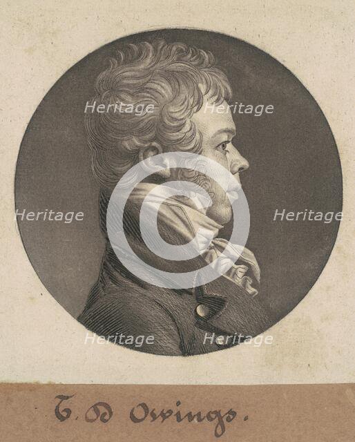 Thomas Deye Owings, 1804. Creator: Charles Balthazar Julien Févret de Saint-Mémin.