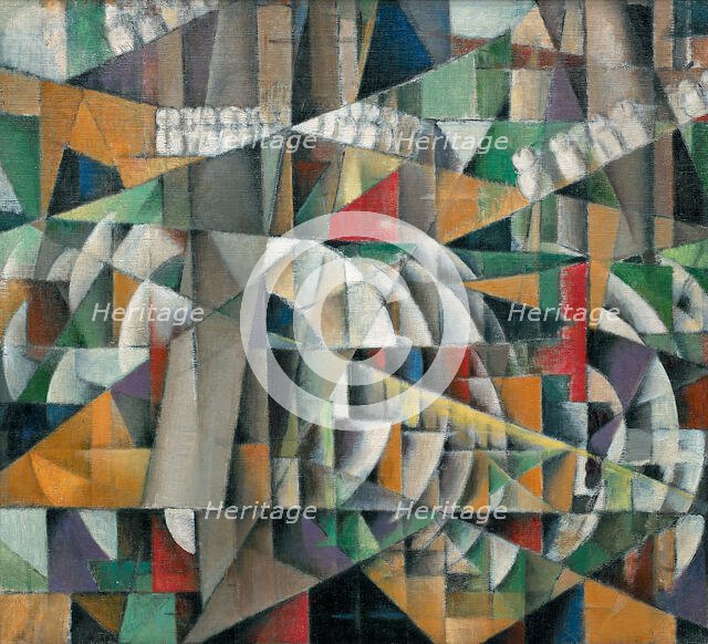 Landscape Rushing By, 1914-1915. Creator: Kliun (Klyun), Ivan Vassilyevich (1873-1942).