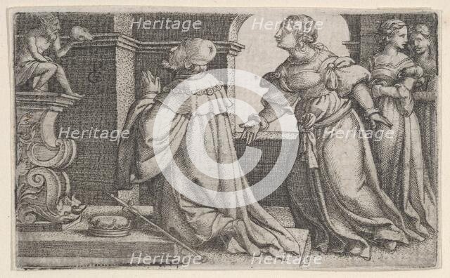 Solomon Worshipping Idols. Creator: Georg Pencz.