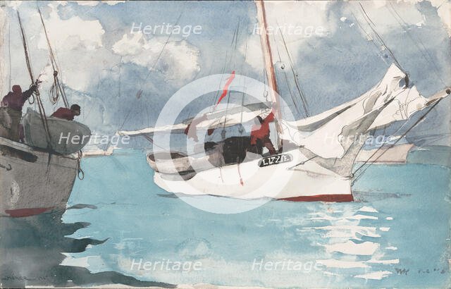 Fishing Boats, Key West, 1903. Creator: Winslow Homer.