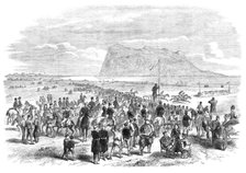 The Calpe Hunt Steeplechases, Gibraltar, 1870. Creator: Unknown.