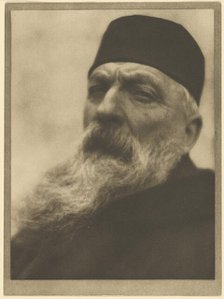 Portrait of Auguste Rodin, negative April 21, 1906; print 1908. Creator: Alvin Langdon Coburn.