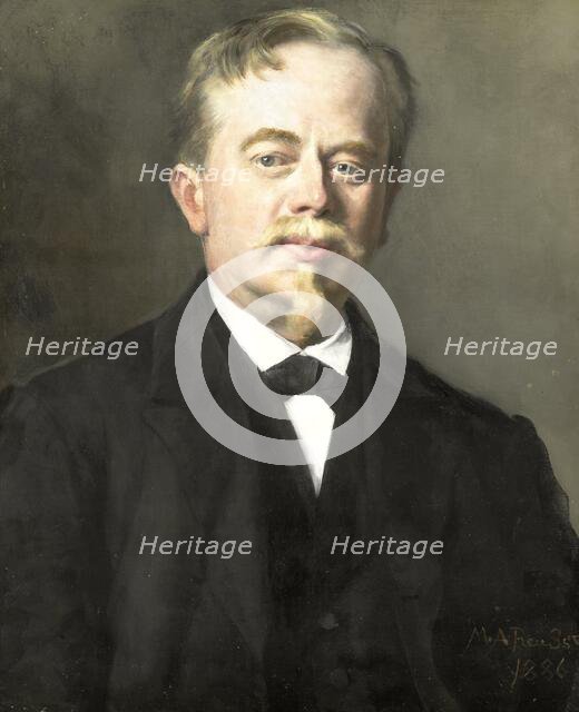 Portrait of Augustus Allebé (1838-1927), 1886. Creator: Princess Marie Alexandrine.
