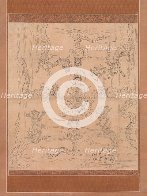 Sketch of an "Inviting Rain" Mandala, 12th century. Creator: Unknown.