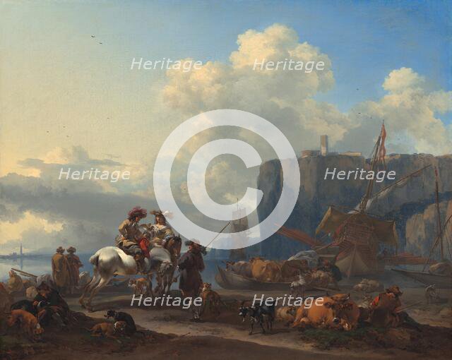 View of an Italian Port, early 1660s. Creator: Nicolaes Berchem.