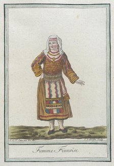 Costumes de Différents Pays, 'Femme Finnoïse', c1797. Creators: Jacques Grasset de Saint-Sauveur, LF Labrousse.