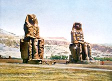 The Colossi of Memnon, Egypt, 20th Century. Artist: Unknown