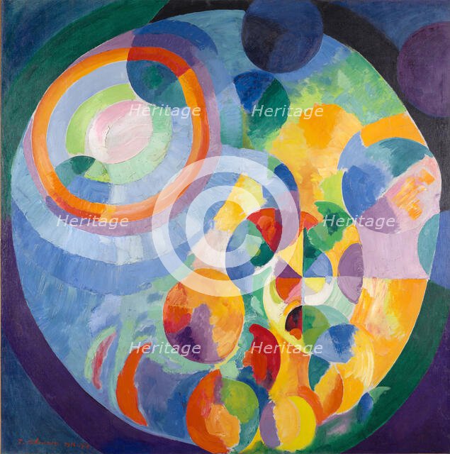 Circular Forms. Sun, Moon, 1913-1931. Creator: Delaunay, Robert (1885-1941).