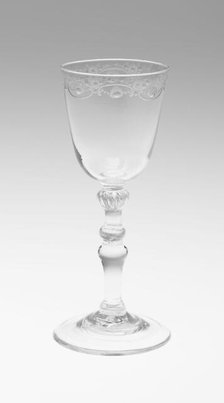 Wine Glass, England, c. 1745. Creator: Unknown.