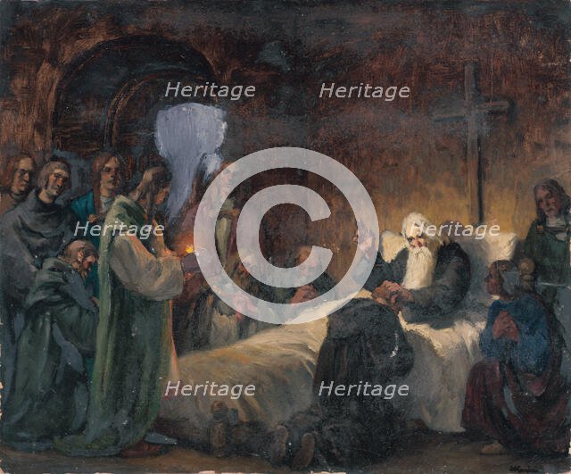 Study for the Picture Svätopluk Says Farewell to His Sons, around 1940. Creator: Andrej Kovacik.