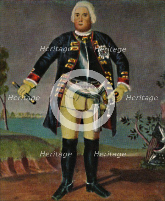 'König Friedrich Wilhelm I. v. Preußen 1688-1740. - Stich nach dem Gemälde von Weidemann', 1934. Creator: Unknown.