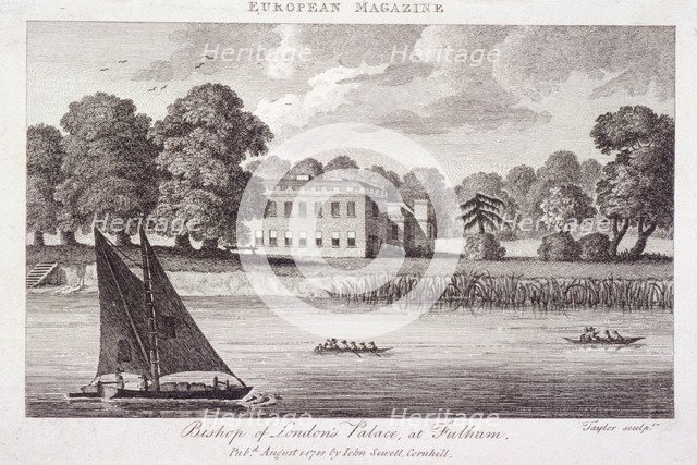 Fulham Palace, Fulham, London, 1788. Artist: Taylor