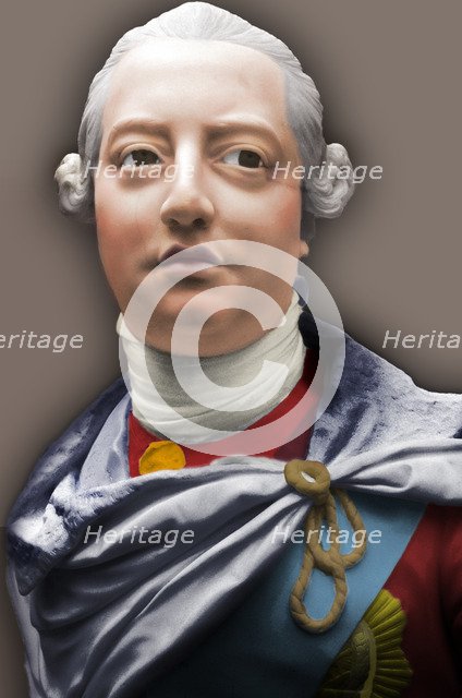 Bust of King George III of England, 1767. Artist: John Nost.