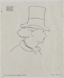 Portrait of Charles Baudelaire (1821-1867). Creator: Manet, Édouard (1832-1883).