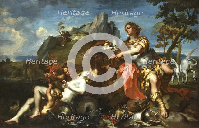 Perseus and Andromeda, c.1710. Creator: De Ferrari, Lorenzo (1680-1744).
