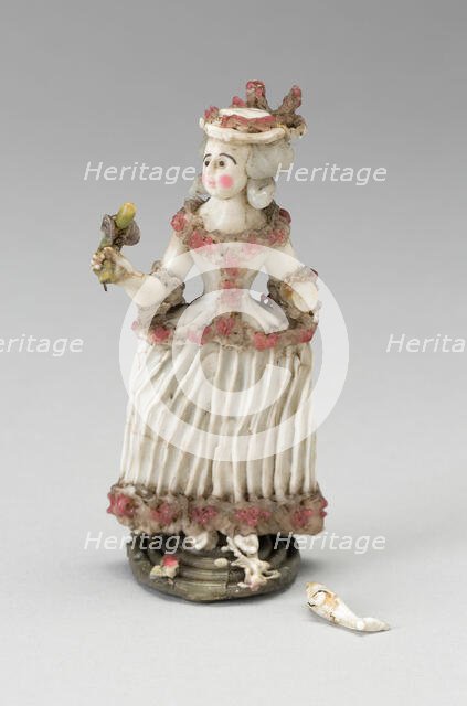 Woman in a Wide Skirt, France, 1750/99. Creator: Verres de Nevers.
