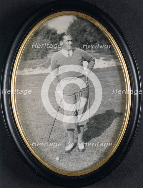 Framed photograph of Bobby Jones, c1930. Artist: Unknown