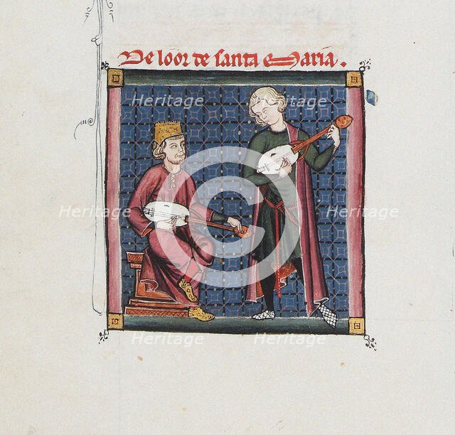 Illustration from the codex of the Cantigas de Santa Maria, c. 1280. Creator: Anonymous.