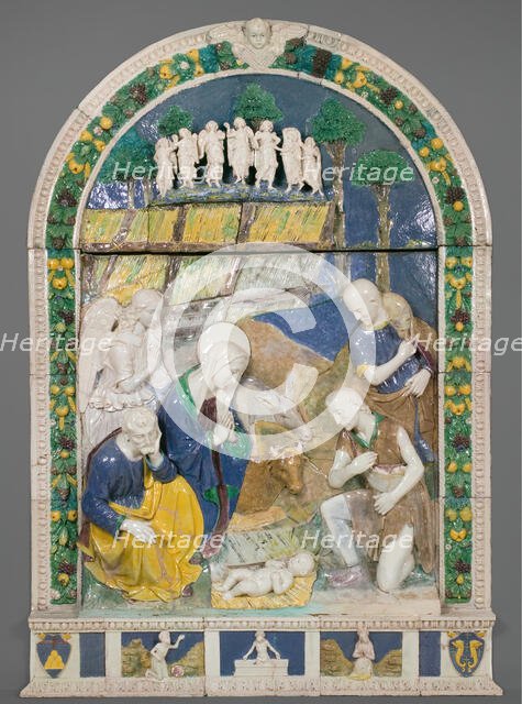 Adoration of the Shepherds, About 1520. Creators: Benedetto Buglioni, Workshop of Benedetto Buglioni.