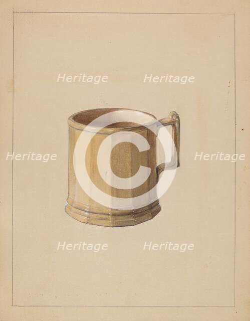 Mug, 1936. Creator: Mina Lowry.