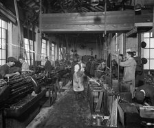 The Birmingham Small Arms factory, Small Heath, Birmingham, February 1917. Artist: H Bedford Lemere.