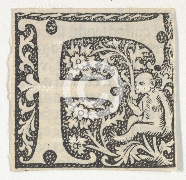 Decorated Roman alphabet, ca. 1499., ca. 1499. Creator: Anon.