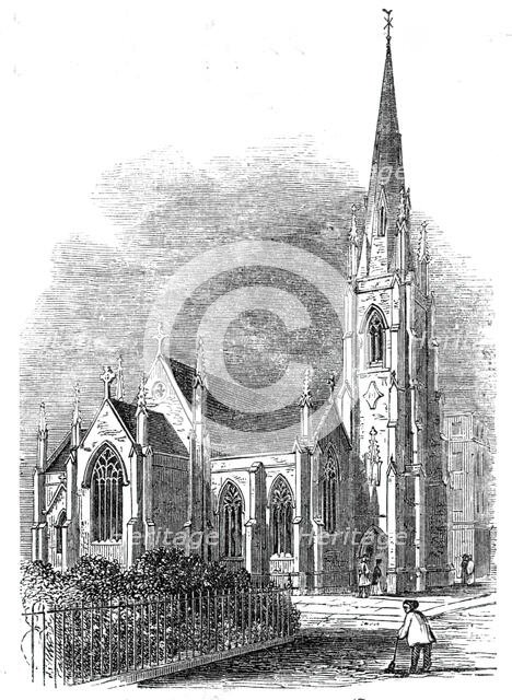 St. Michael's New Church, Pimlico, 1844. Creator: Unknown.
