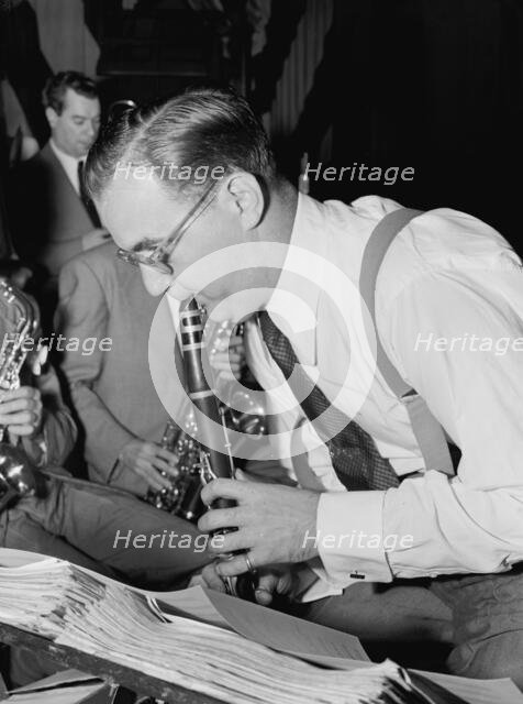 Portrait of Benny Goodman, 400 Restaurant, New York, N.Y., ca. July 1946. Creator: William Paul Gottlieb.