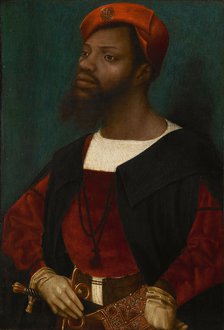 Portrait of an African man, ca 1530. Artist: Mostaert, Jan (1472/73-1555/56)