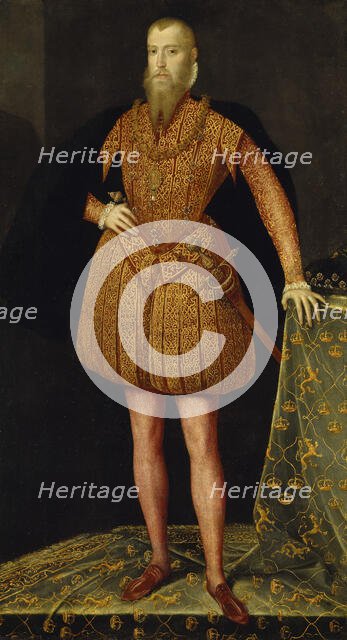 Erik XIV, 1533-1577, King of Sweden, 1561. Creator: Steven van der Meulen.
