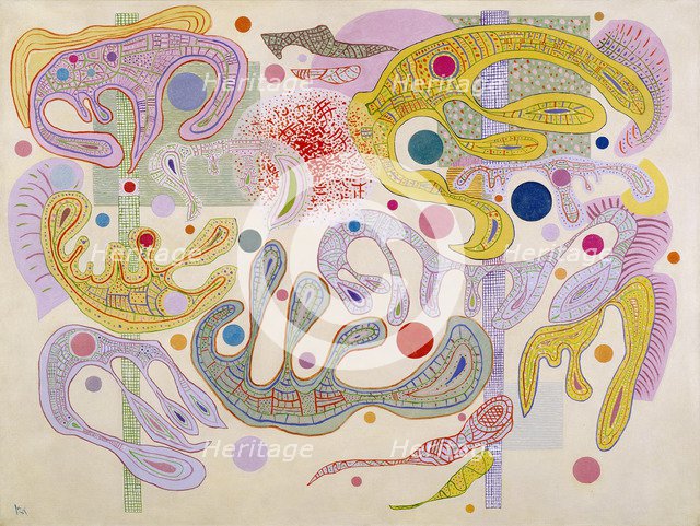 Capricious Forms (Formes capricieuses), 1937. Artist: Kandinsky, Wassily Vasilyevich (1866-1944)