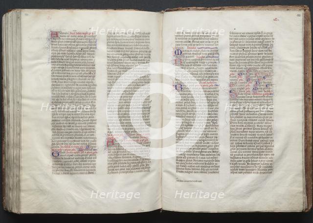 The Gotha Missal: Fol. 152r, Text, c. 1375. Creator: Master of the Boqueteaux (French); Workshop, and.