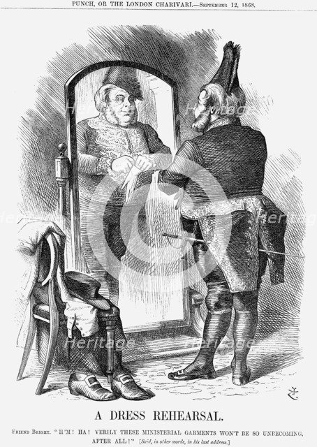 'A Dress Rehearsal', 1868. Artist: John Tenniel