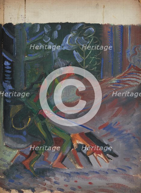 Following Footsteps, 1940-1944. Creator: Arnold Peter Weisz-Kubincan.