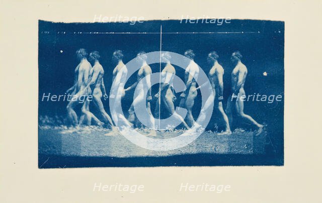 Marey Wheel Photographs of Jesse Godley, 1884. Creator: Thomas Eakins.