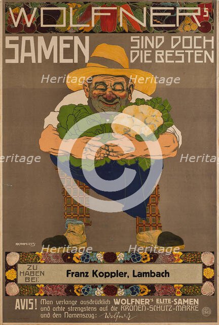 Wolfner's seeds are the best, c1900. Creator: Karpellus, Adolf (1869-1919).