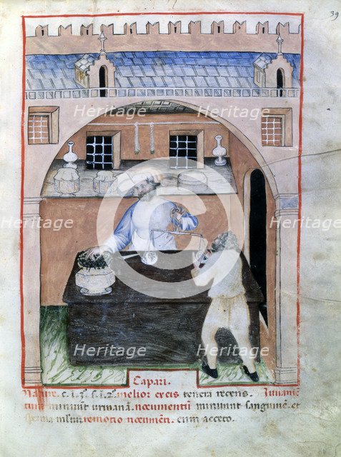 Seller of capers, 1390-1400 Artist: Unknown