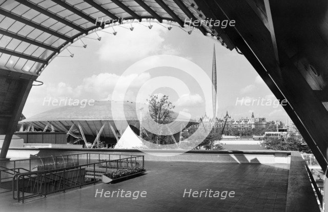 Festival of Britain site, South Bank, Lambeth, London, 1951. Artist: Unknown.